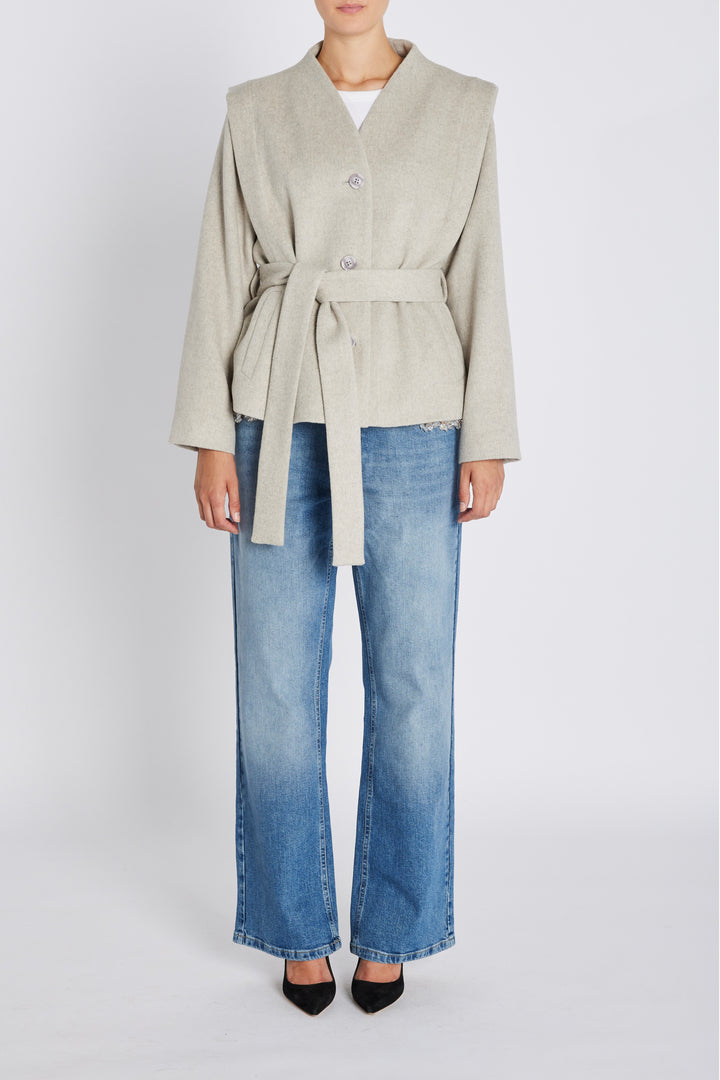 Bruuns Bazaar Women FallopiaBBSisela jacket Outerwear Beige Melange