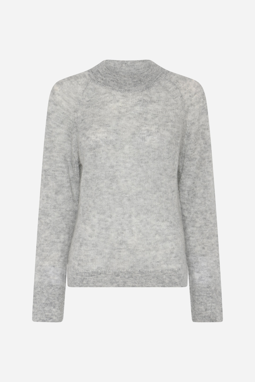 Bruuns Bazaar Women FluffyBBAma knit Knit Light grey melange