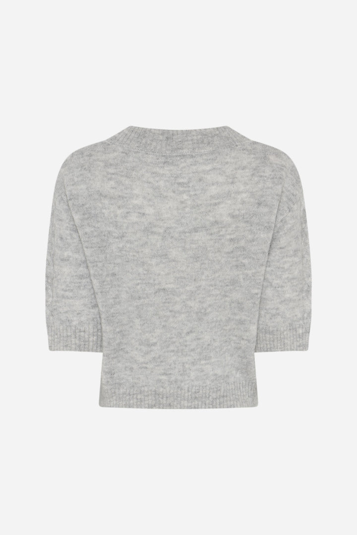 Bruuns Bazaar Women FluffyBBAmari knit Knit Light grey melange