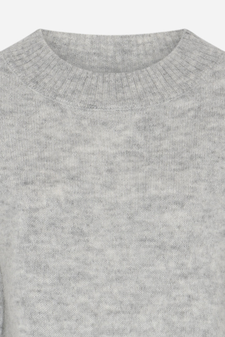 Bruuns Bazaar Women FluffyBBAmari knit Knit Light grey melange