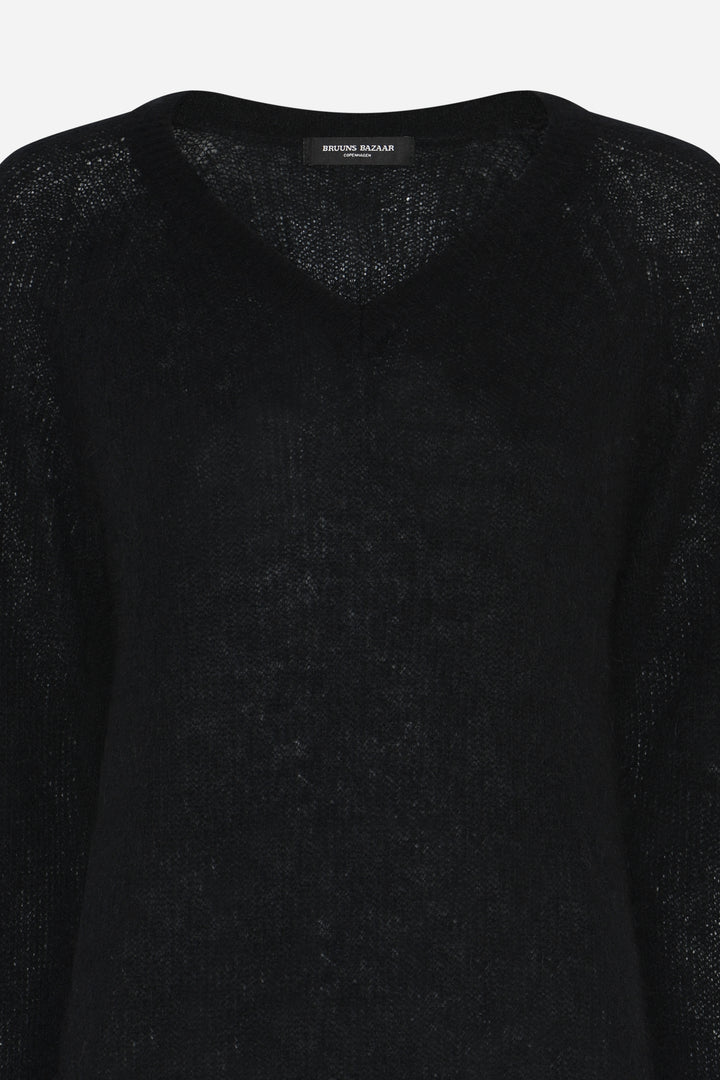 Bruuns Bazaar Women FluffyBBAmera knit Knit Black