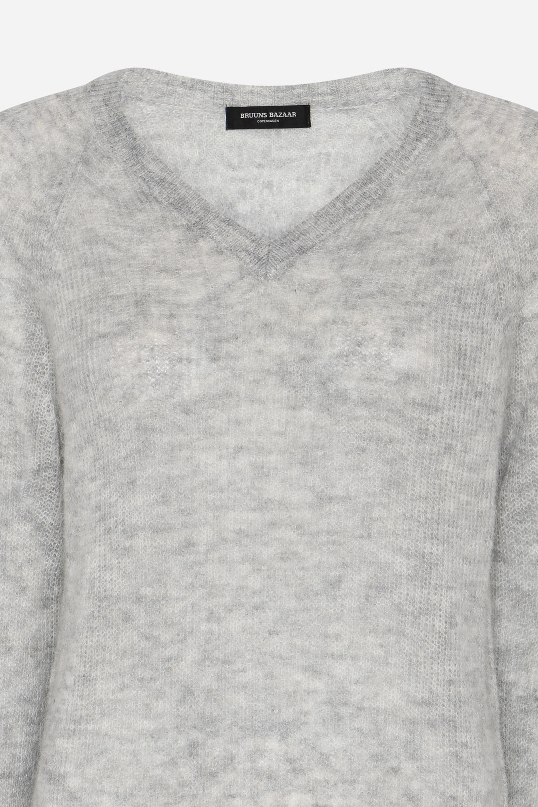 Bruuns Bazaar Women FluffyBBAmera knit Knit Light grey melange