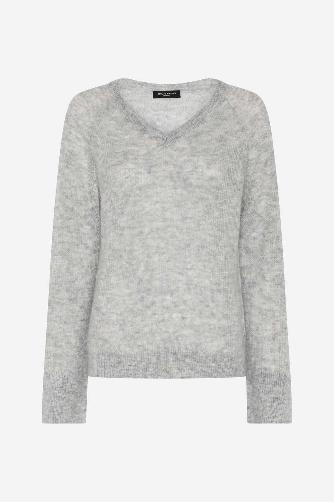 Bruuns Bazaar Women FluffyBBAmera knit Knit Light grey melange