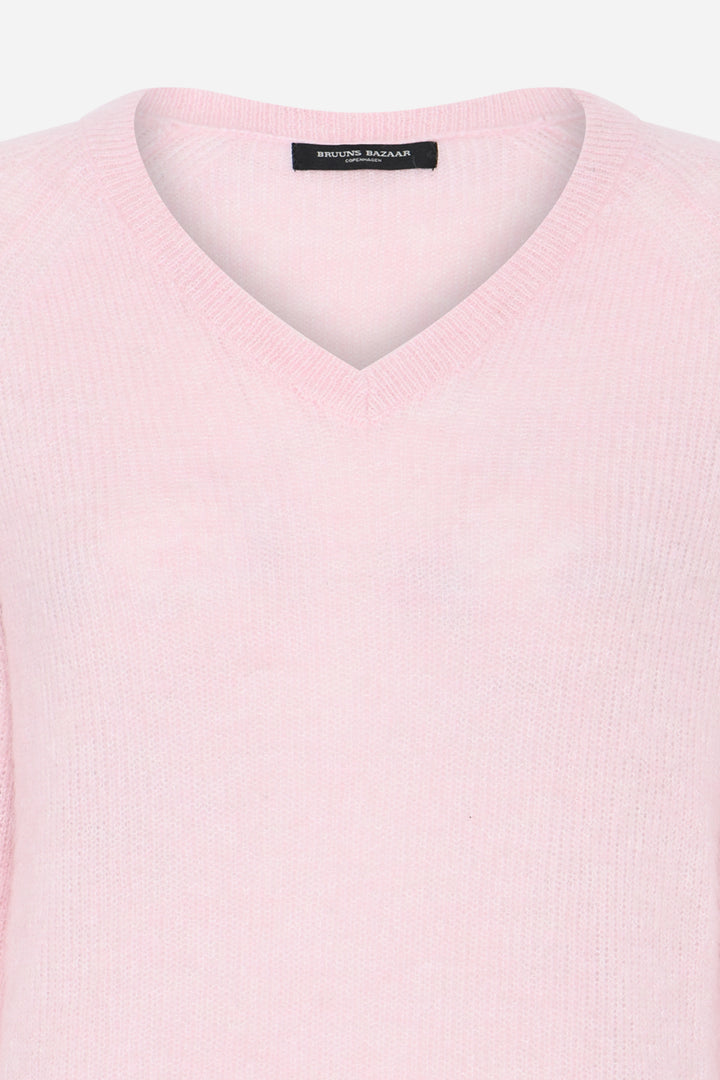 Bruuns Bazaar Women FluffyBBAmera knit Knit Light rosa