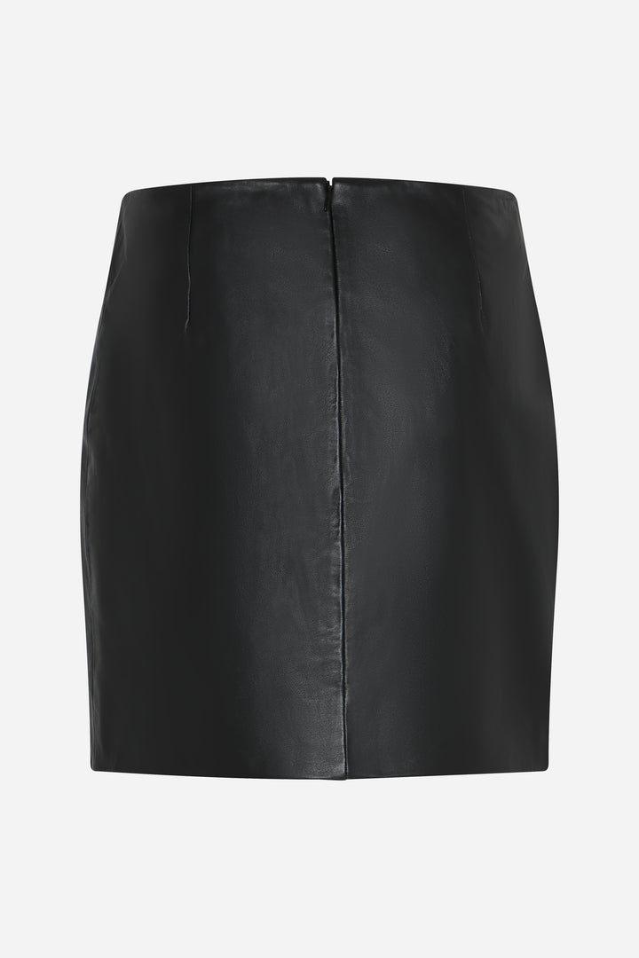 Bruuns Bazaar Women GentianBBShinni Leather skirt Skirt Black