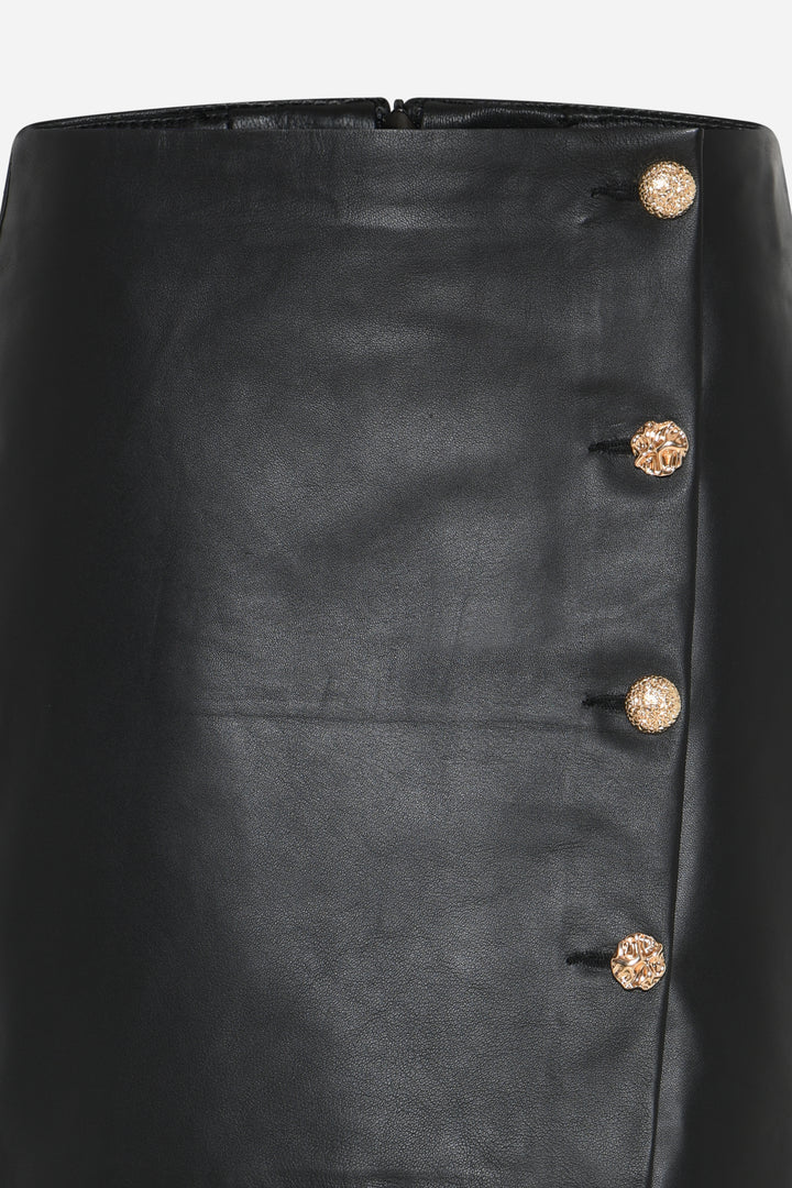 Bruuns Bazaar Women GentianBBShinni Leather skirt Skirt Black