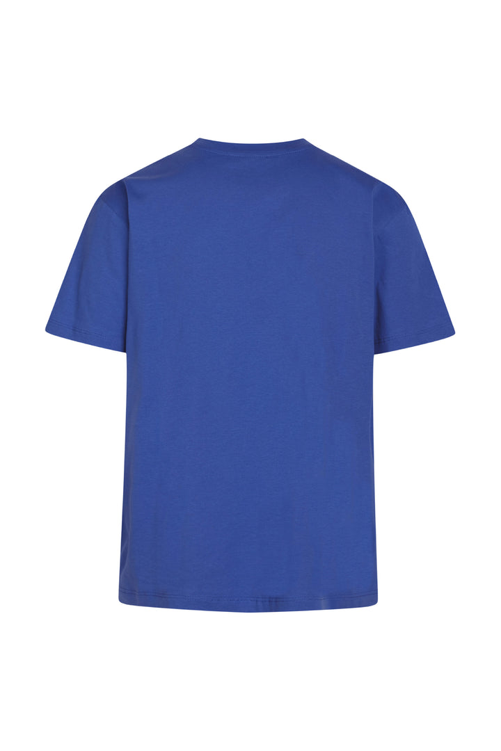 Bruuns Bazaar Men GusBBLogo tee T-shirts Dazzling blue