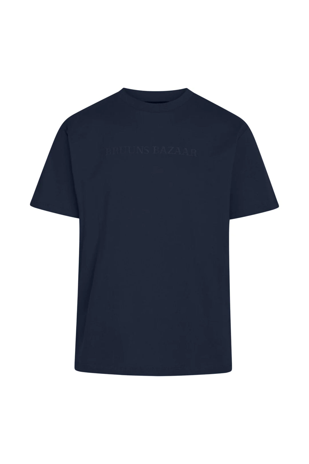 Bruuns Bazaar Men GusBBLogo tee T-shirts Navy