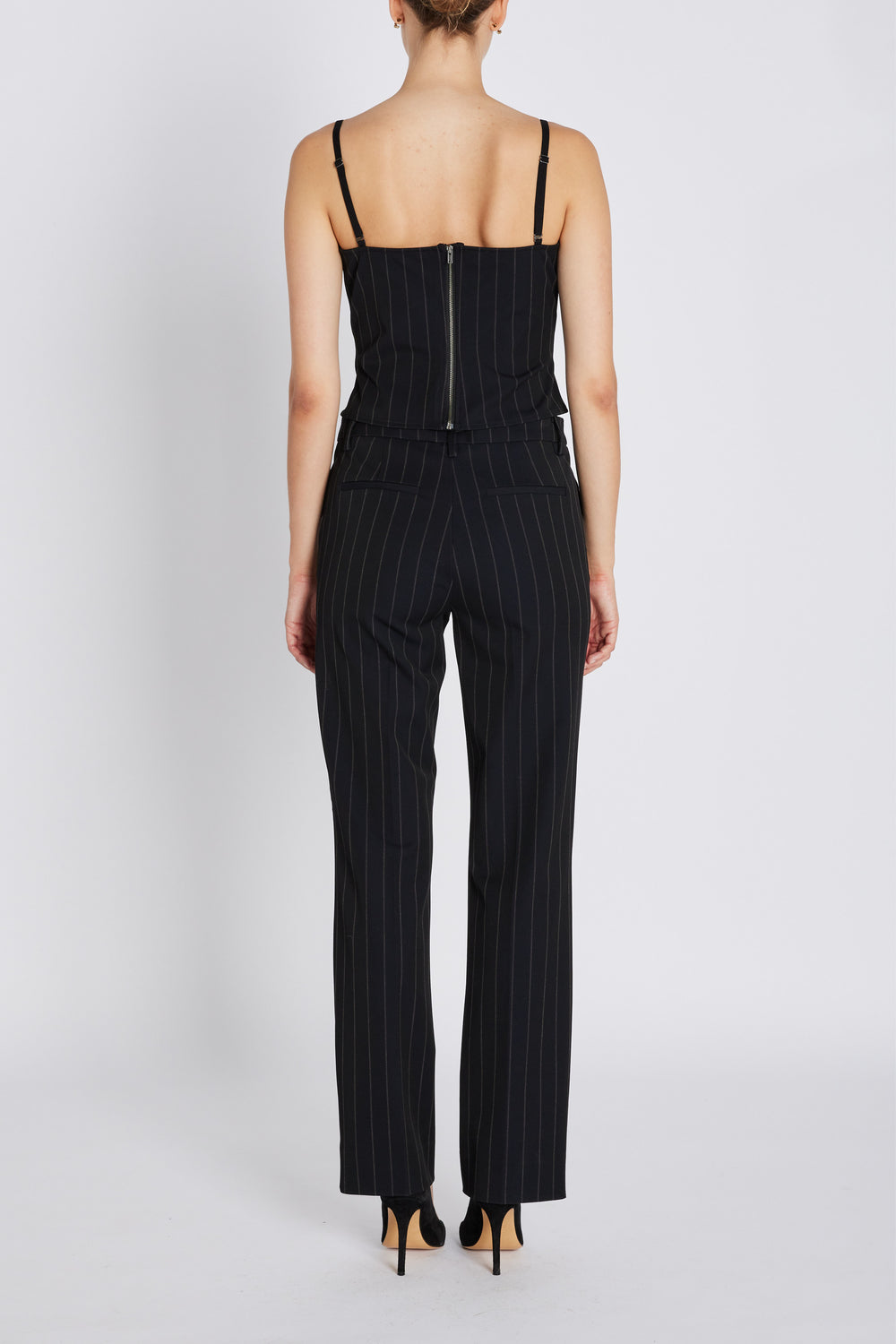 Bruuns Bazaar Women HydrangeaBBCigga pants Pants Black pinstripe