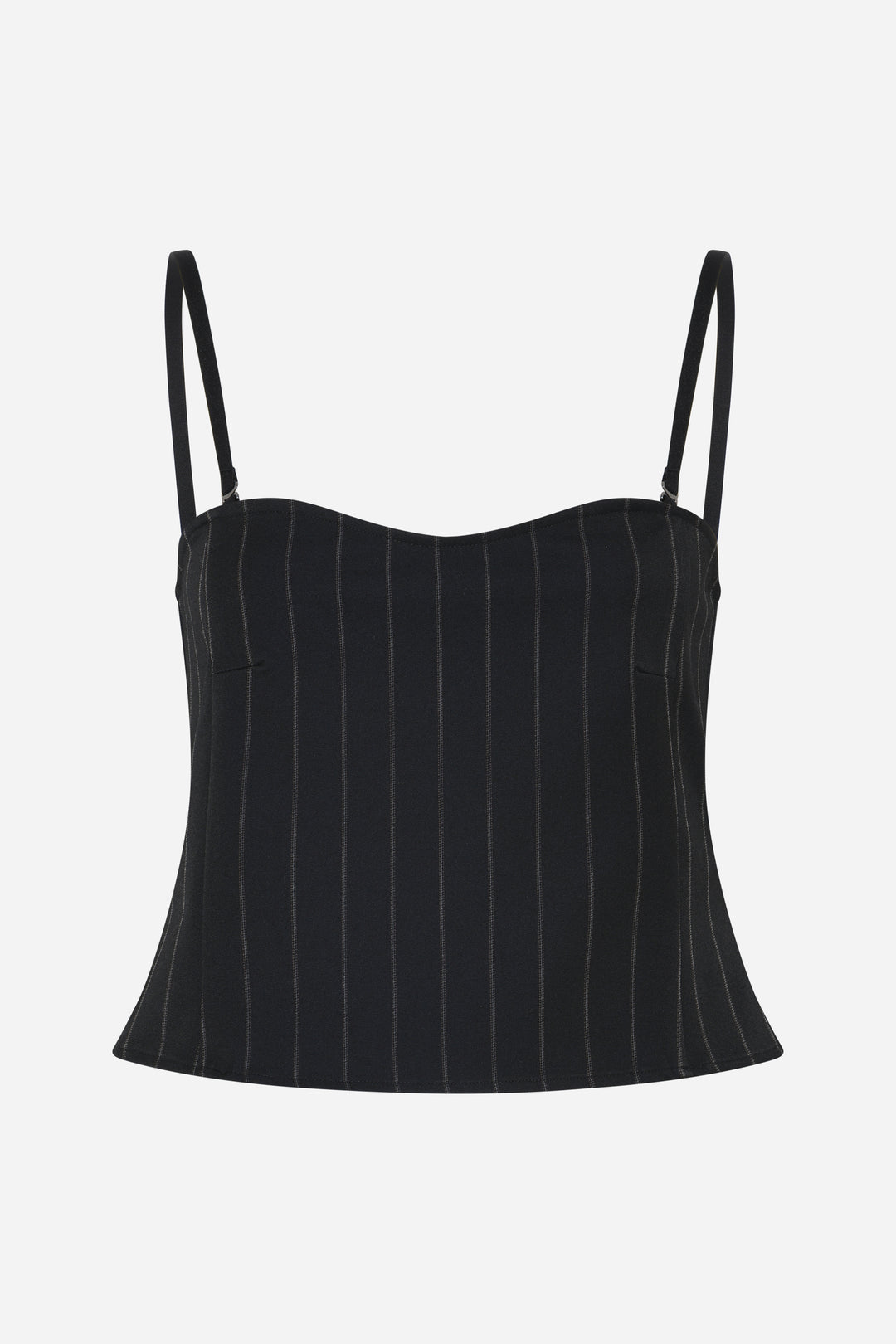 Bruuns Bazaar Women HydrangeaBBKorsas top Blouse Black pinstripe
