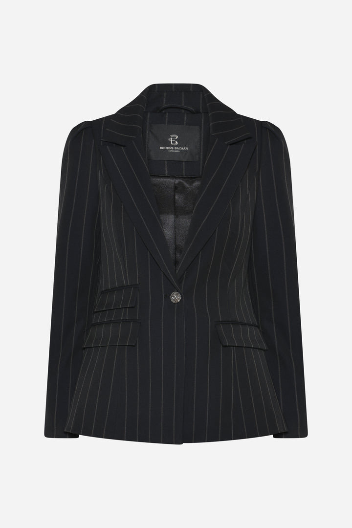 Bruuns Bazaar Women HydrangeaBBNora blazer Blazer Black pinstripe