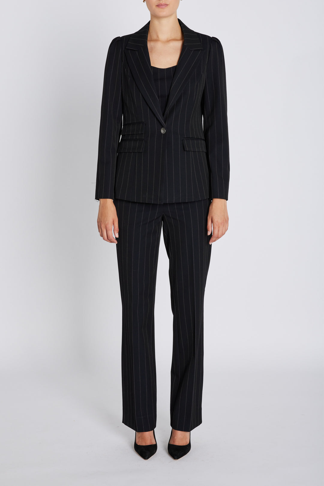 Bruuns Bazaar Women HydrangeaBBNora blazer Blazer Black pinstripe
