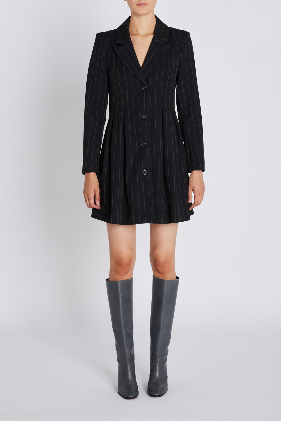Bruuns Bazaar Women HydrangeaBBTova dress Dress Black pinstripe