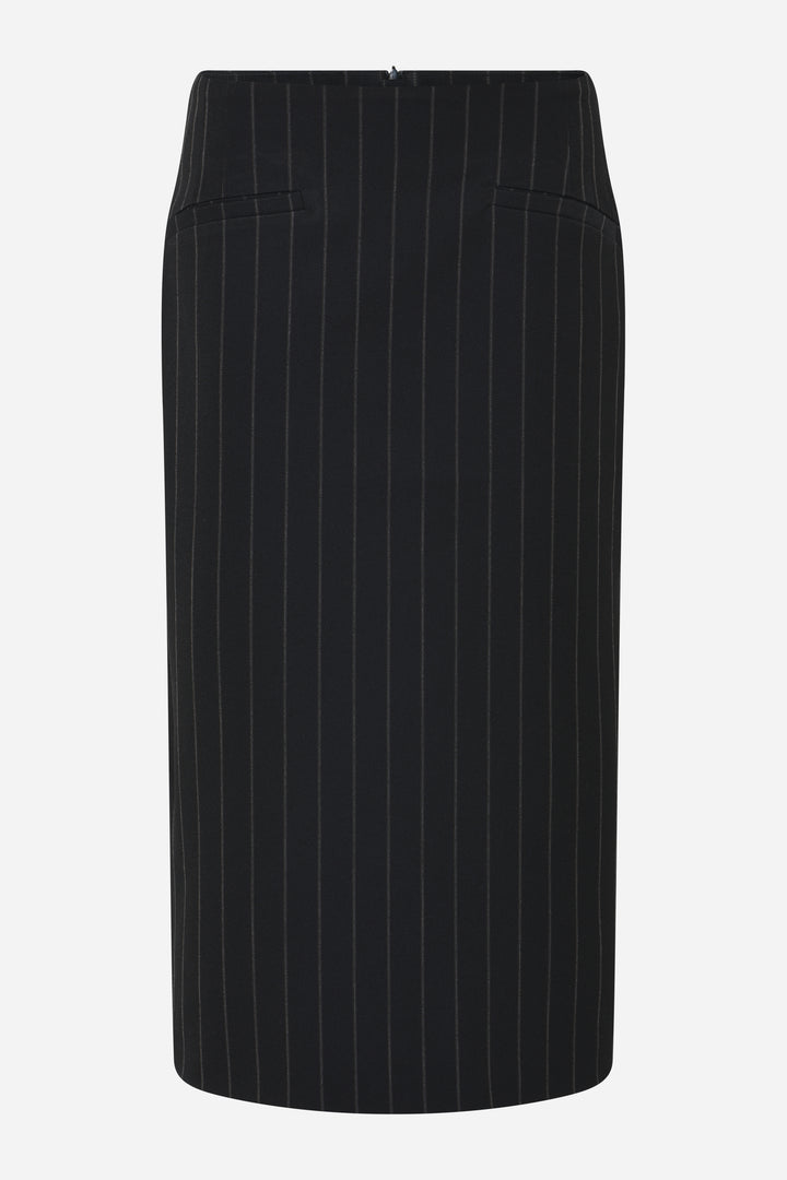 Bruuns Bazaar Women HydrangeaBBZaia skirt Skirt Black pinstripe