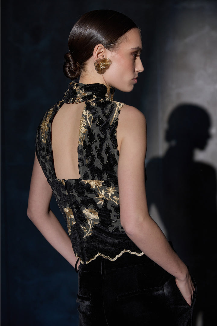 Bruuns Bazaar Women HydriaBBDurasa top Blouse Black / Gold