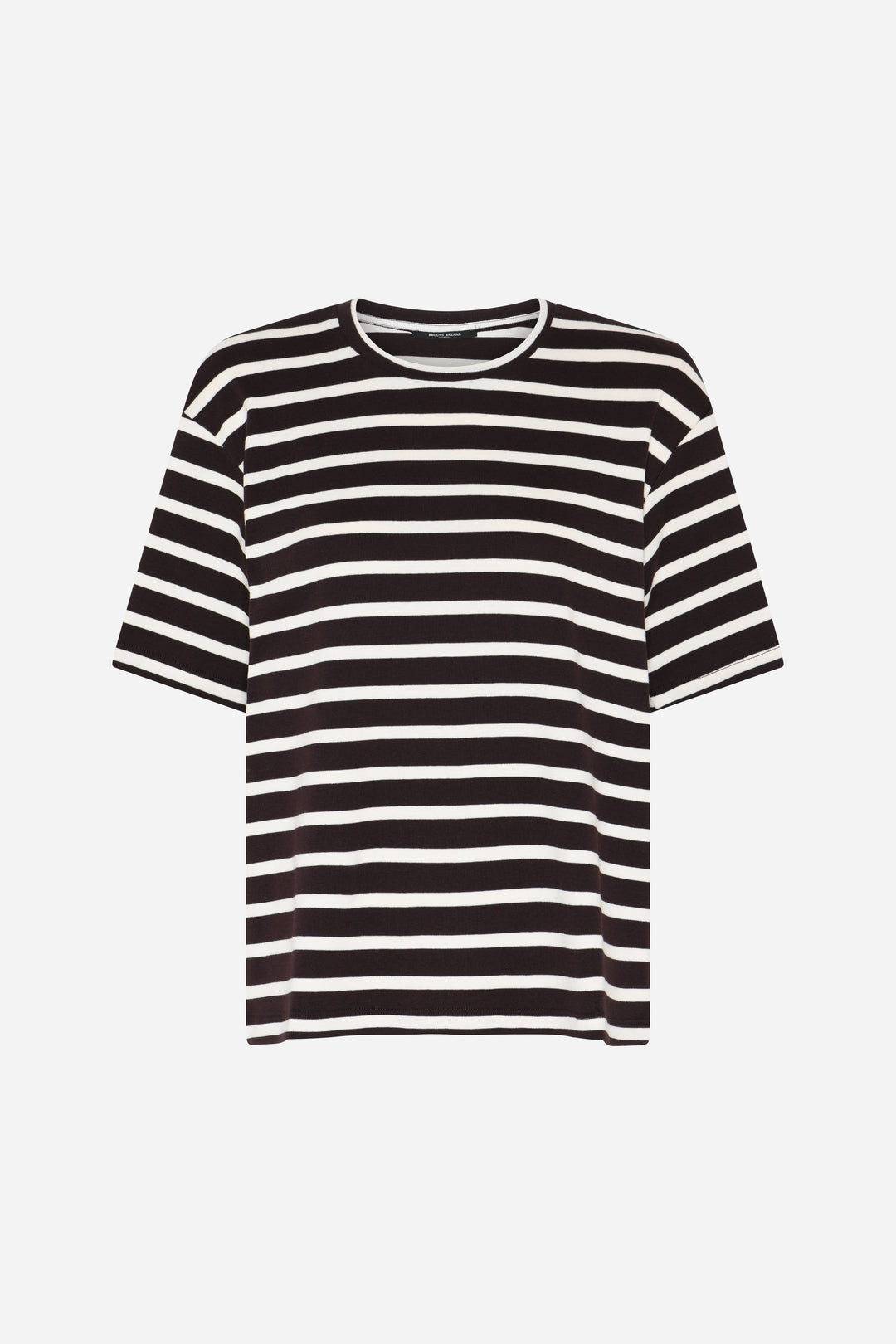 Bruuns Bazaar Women IguanuraBBBasic tee T-shirts Brown stripe