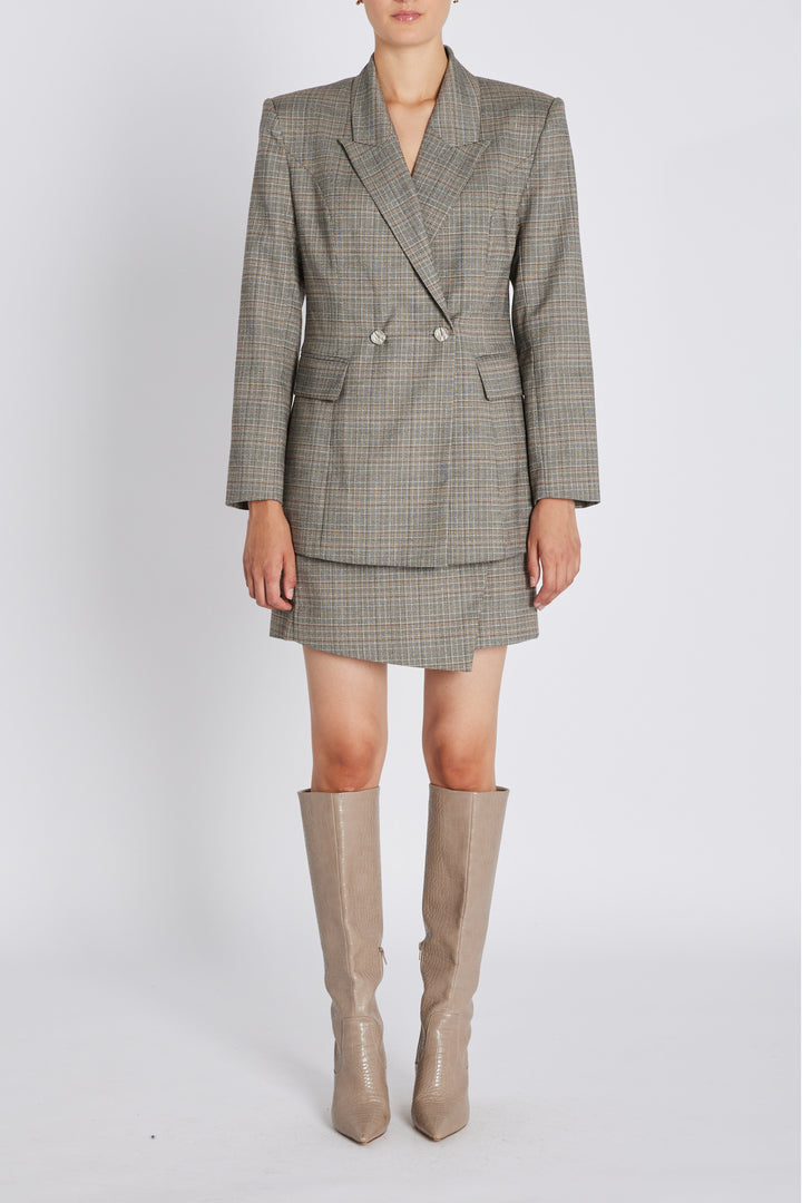 Bruuns Bazaar Women IpomoeaBBTuxana blazer Blazer Brown Check