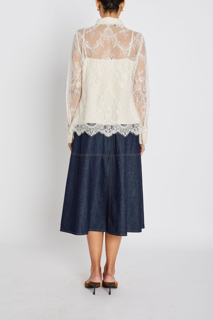 Bruuns Bazaar Women JuaniaBBDaisa shirt Shirts White Sand