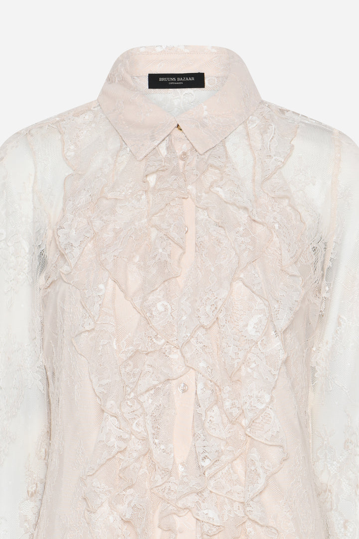 Bruuns Bazaar Women JuaniaBBDaisa shirt Shirts White Sand