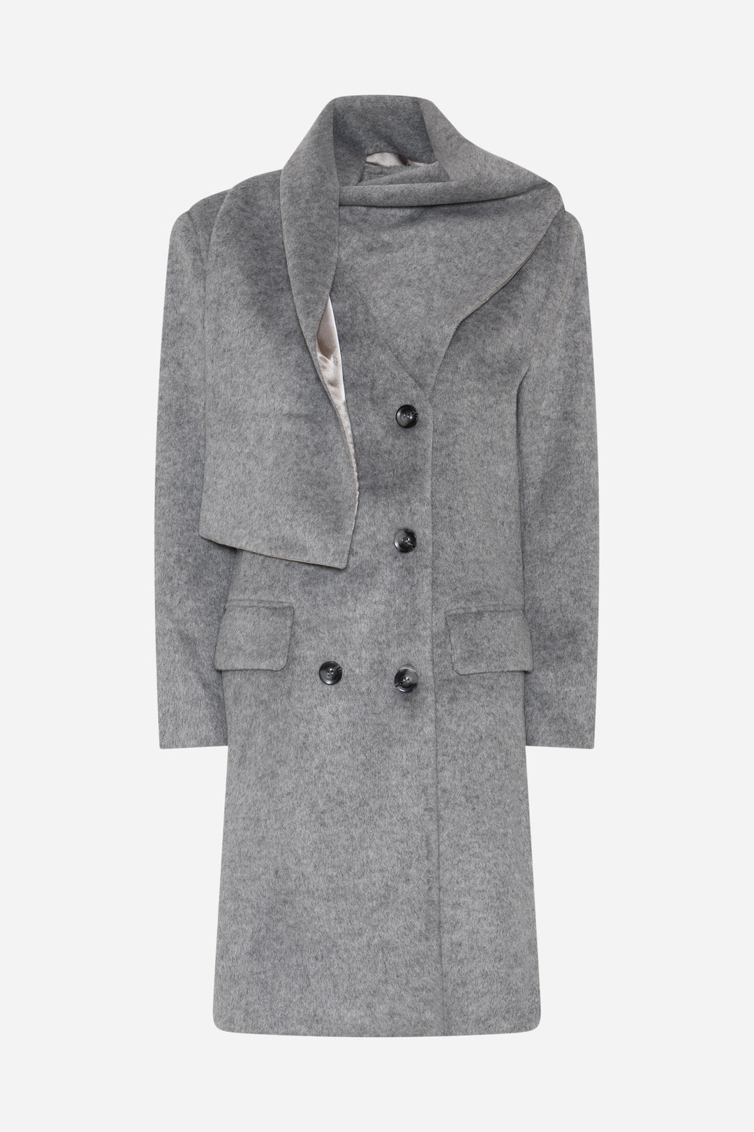 Bruuns Bazaar Women JubaBBAureve coat Outerwear Grey Melange