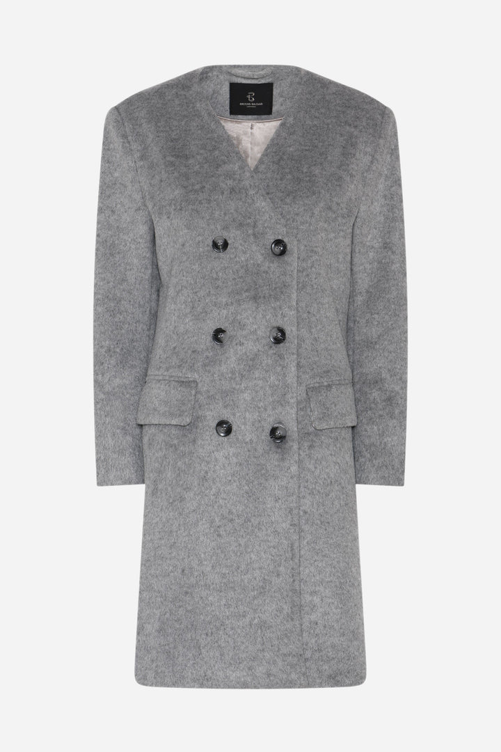 Bruuns Bazaar Women JubaBBAureve coat Outerwear Grey Melange