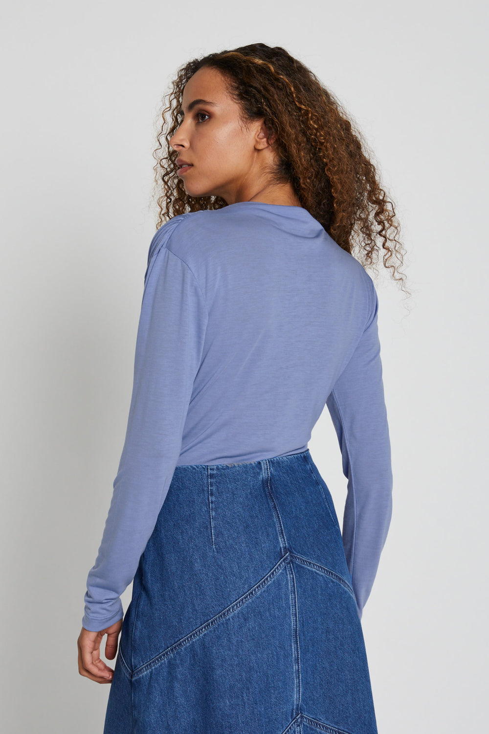 Bruuns Bazaar Women KatkaBBGinela blouse Blouse Granada Sky