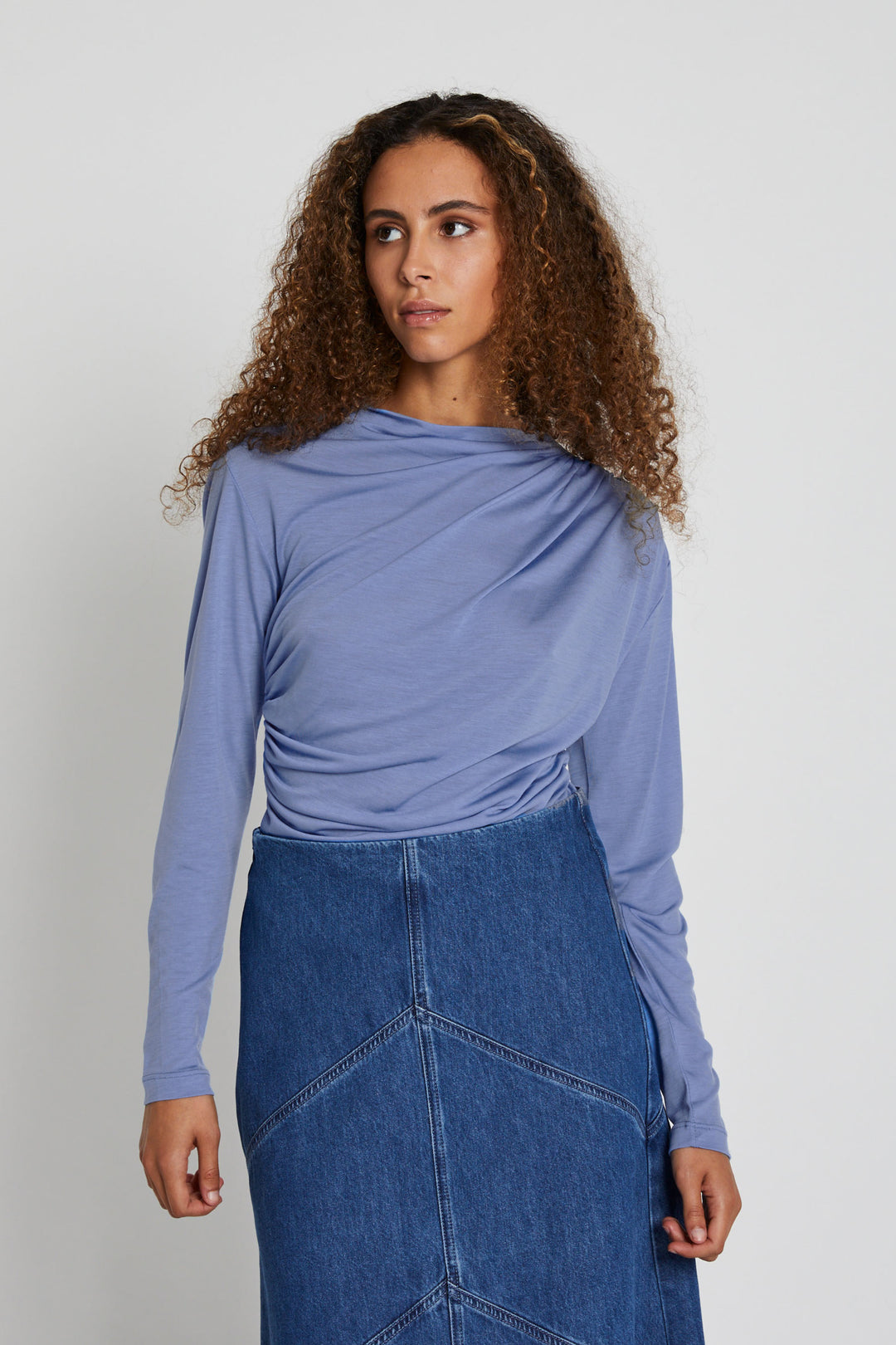 Bruuns Bazaar Women KatkaBBGinela blouse Blouse Granada Sky