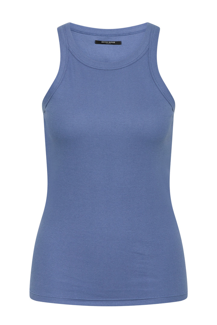Bruuns Bazaar Women KatyBB Rib Tank top T-shirts Coastal blue