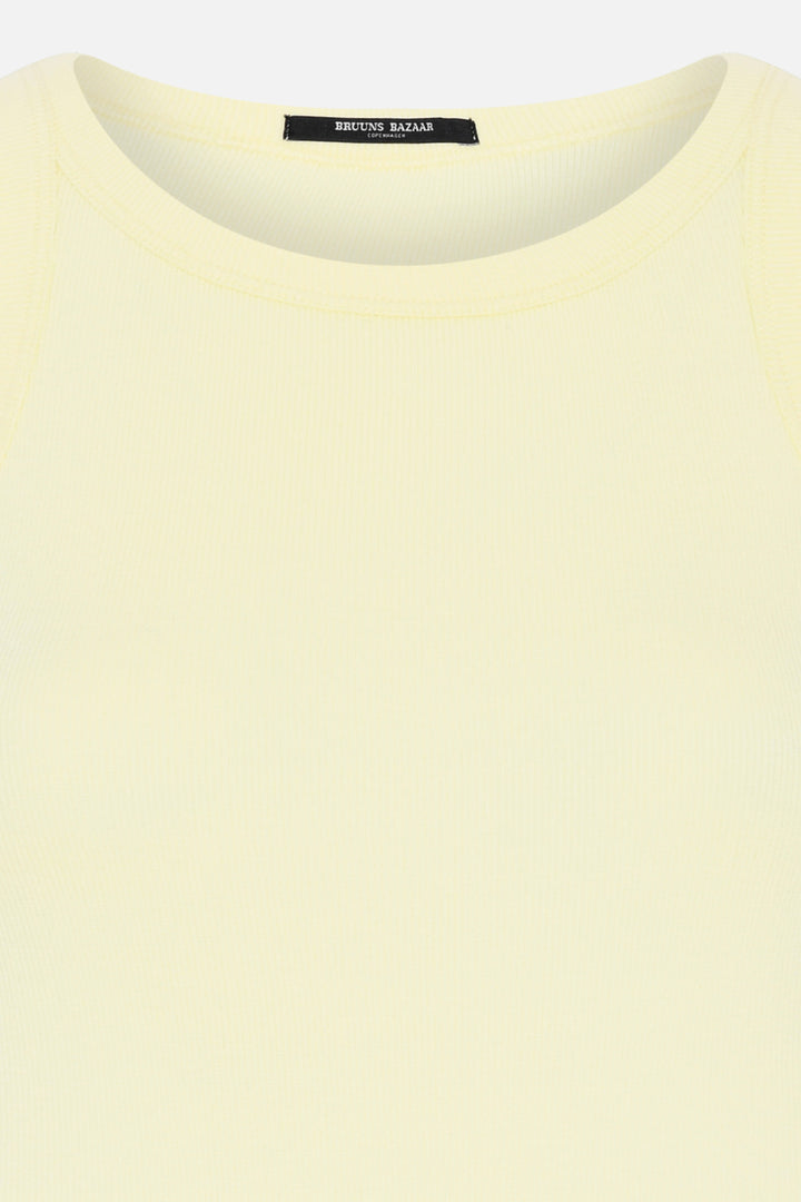 Bruuns Bazaar Women KatyBB Rib Tank top T-shirts Tender Yellow