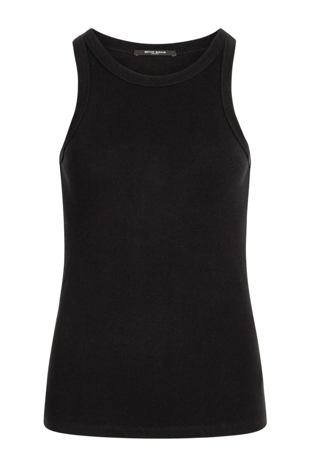 Bruuns Bazaar Women Katy RibBBLong Tank top T-shirts Black