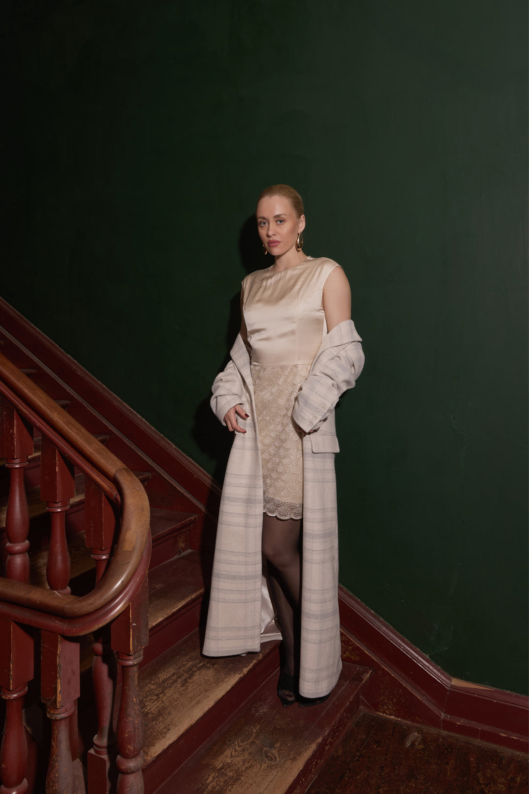 Bruuns Bazaar Women KentioBBAbellas coat Outerwear Beige check