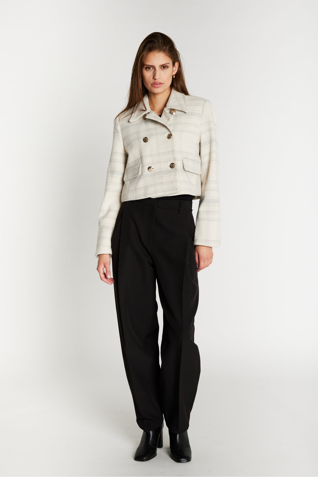 Bruuns Bazaar Women KentioBBTyrah jacket Outerwear Beige check