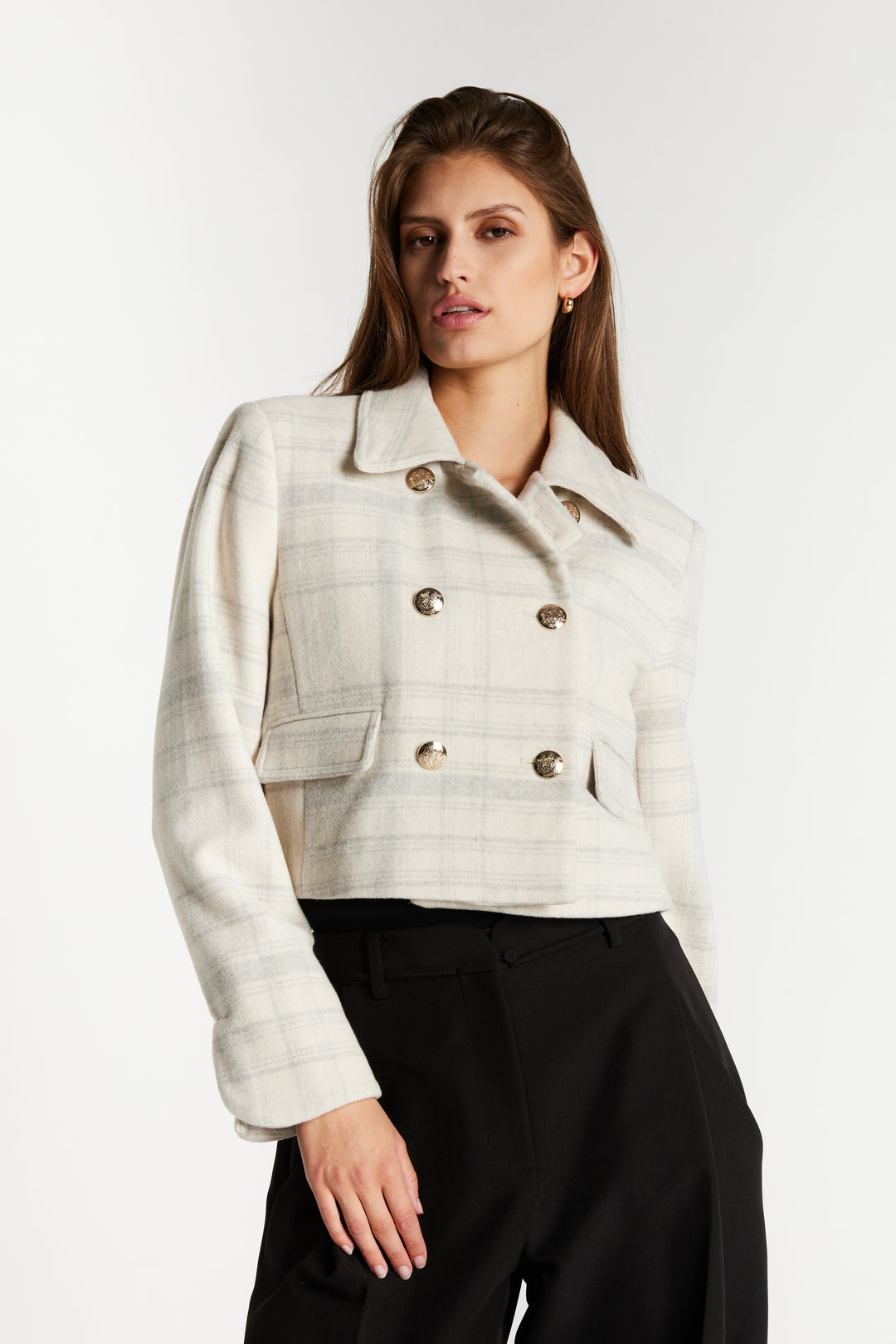 Bruuns Bazaar Women KentioBBTyrah jacket Outerwear Beige check
