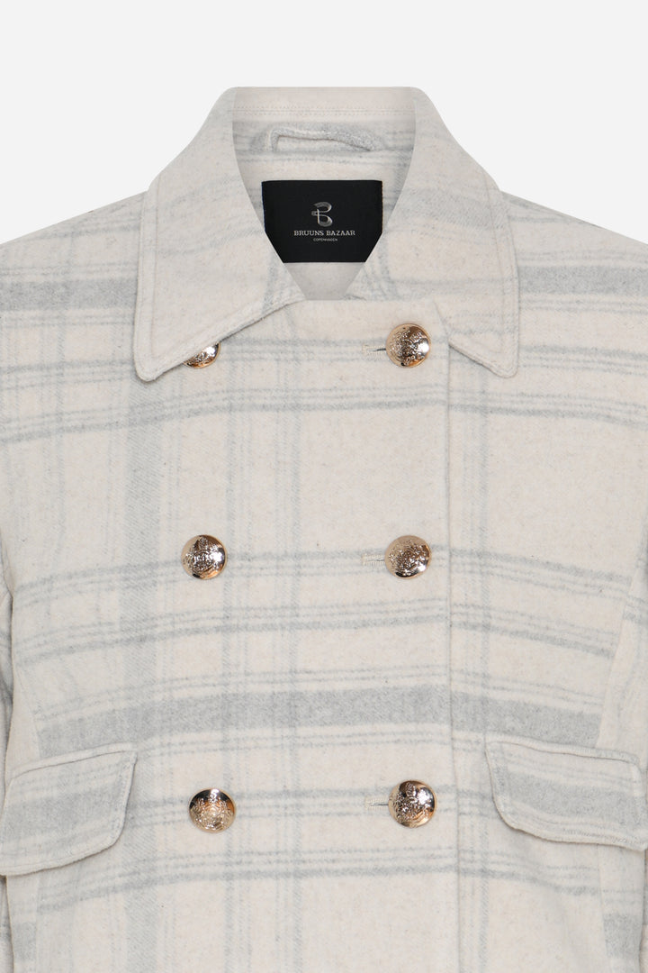 Bruuns Bazaar Women KentioBBTyrah jacket Outerwear Beige check