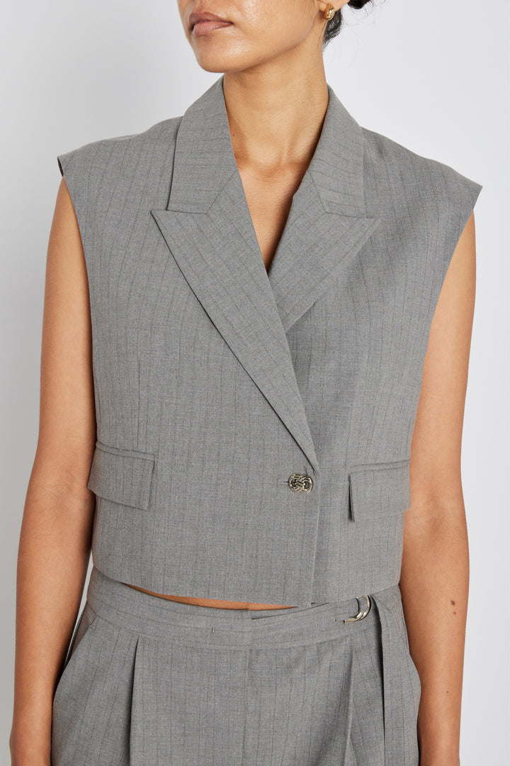 Bruuns Bazaar Women LataniaBBLinis waistcoat Vest Grey