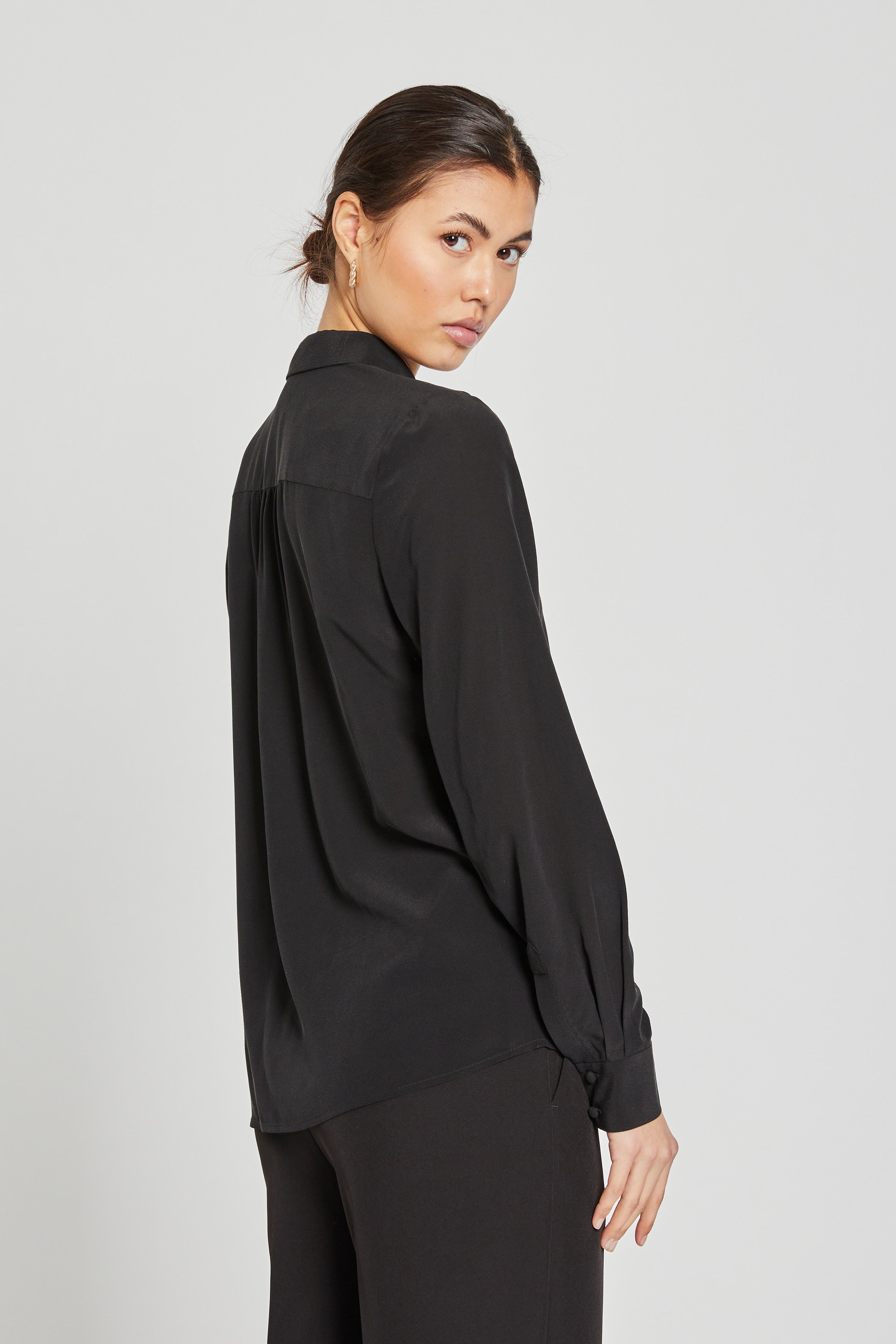 Tシャツ・カットソー MARC LE BIHAN Women Sweater F26900 Black Oversized Shirt - Black/patterned - Ladies | H&M CA