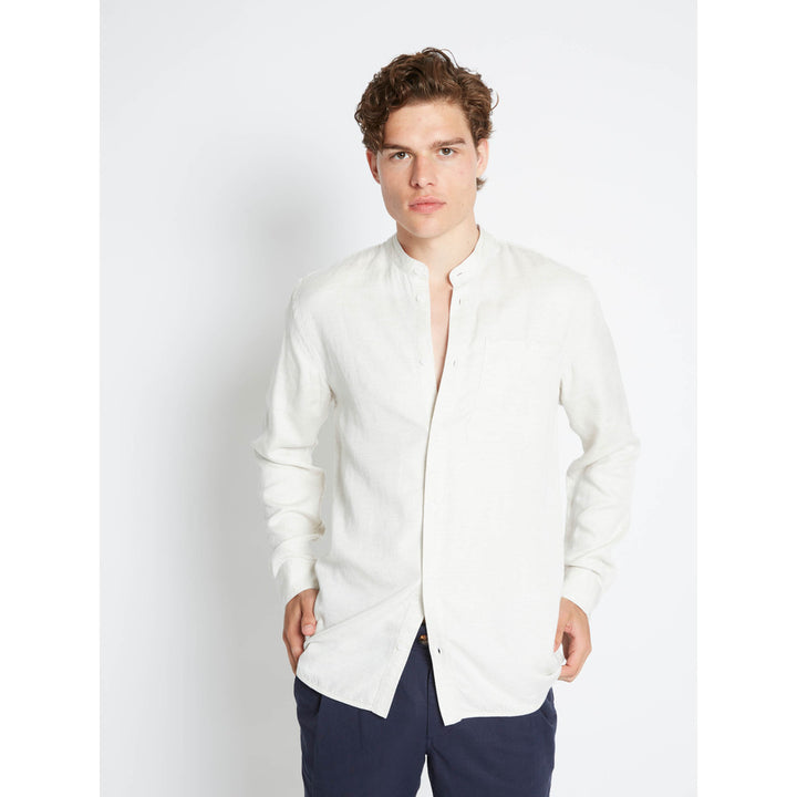 Bruuns Bazaar Men LinBBJour shirt Shirts White