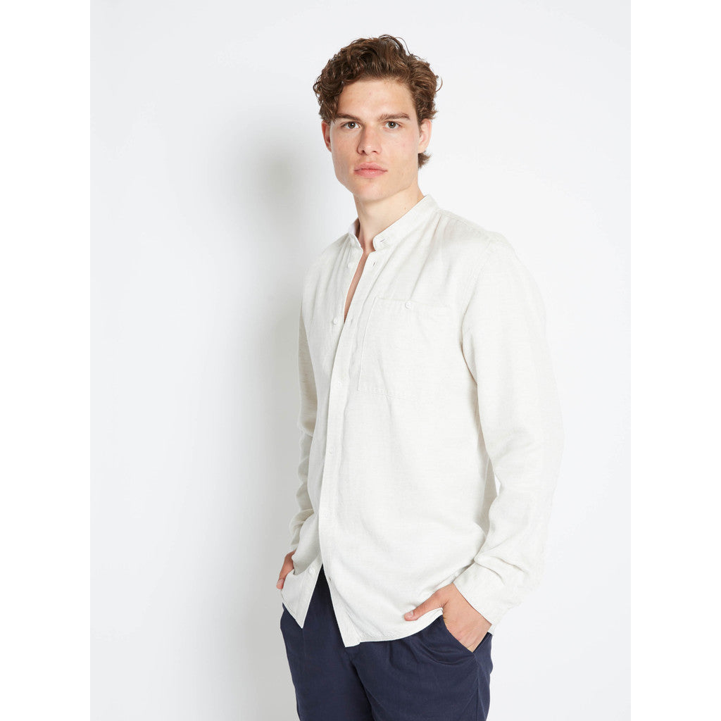 Bruuns Bazaar Men LinBBJour shirt Shirts White