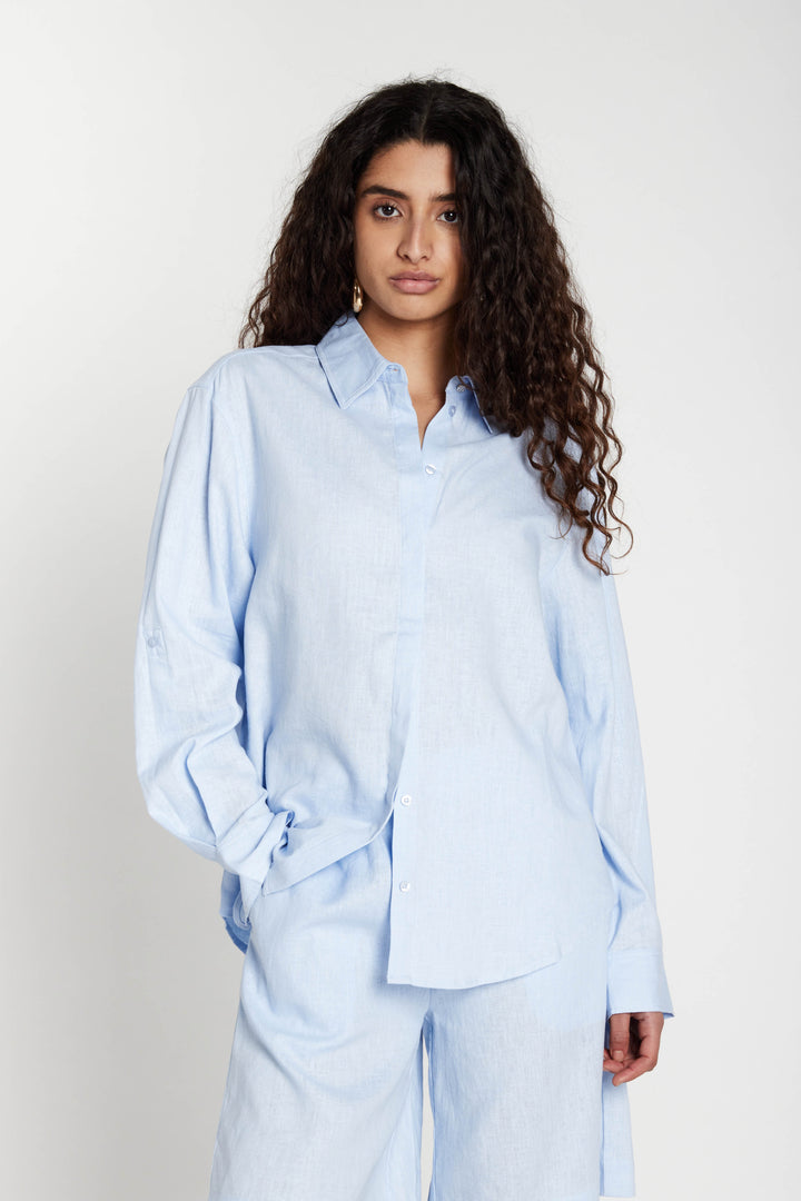 Bruuns Bazaar Women LinvisBBAgatah shirt Shirts Eventide Blue