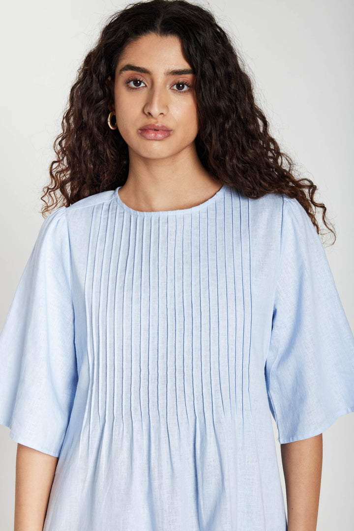 Bruuns Bazaar Women LinvisBBSilvena dress Dress Eventide Blue