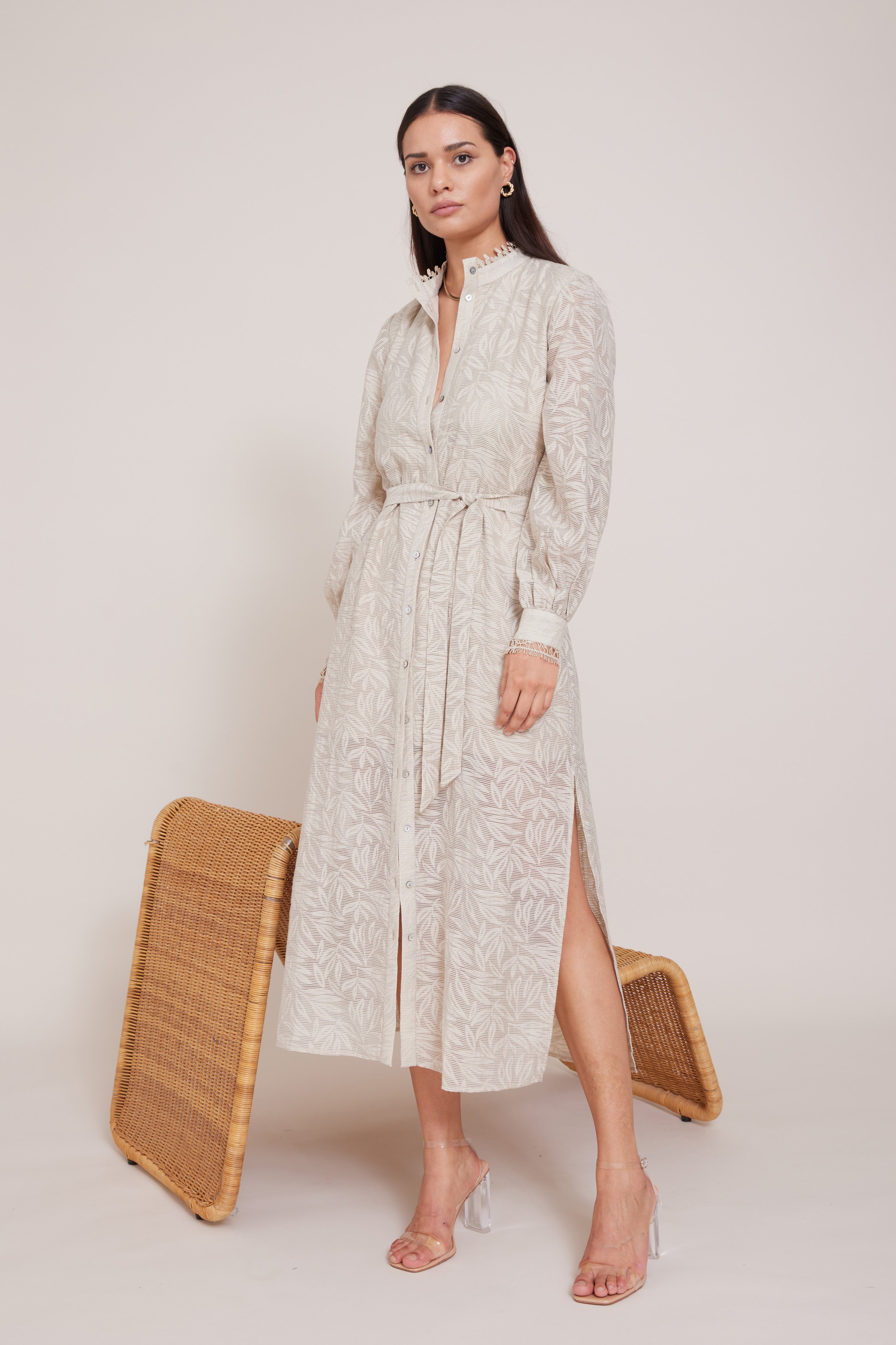 スーツ・フォーマル・ドレス LE'RURE Sleeve less scallop dress Flower motif puffsleeve dress のドレス|Dorry Doll / LE'RURE