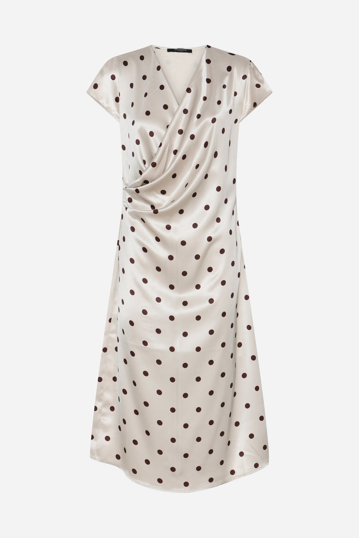 Bruuns Bazaar Women MatzaBBNeema dress Dress Beige w brown dots