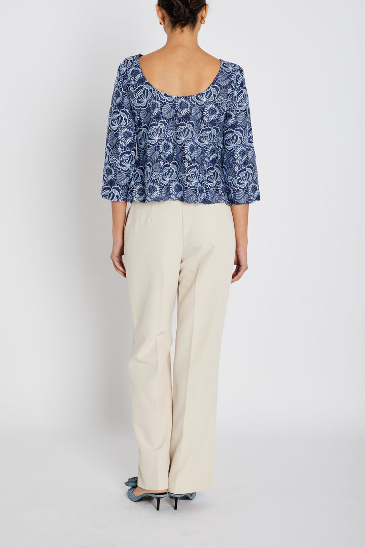 Bruuns Bazaar Women MauritiaBBIgnara blouse Blouse Blue flower