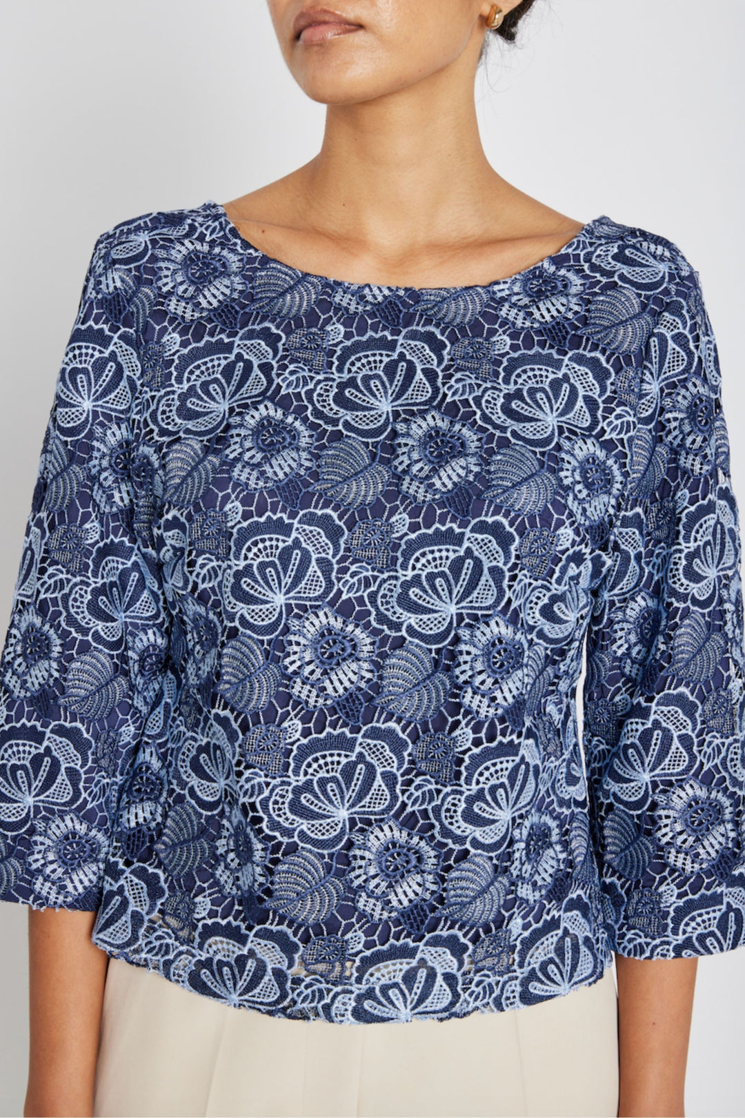 Bruuns Bazaar Women MauritiaBBIgnara blouse Blouse Blue flower