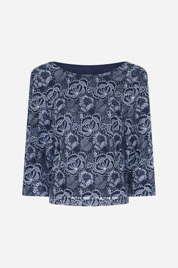 Bruuns Bazaar Women MauritiaBBIgnara blouse Blouse Blue flower