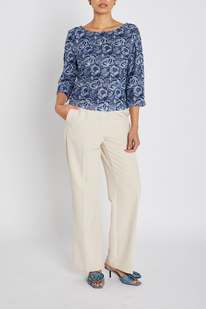 Bruuns Bazaar Women MauritiaBBIgnara blouse Blouse Blue flower