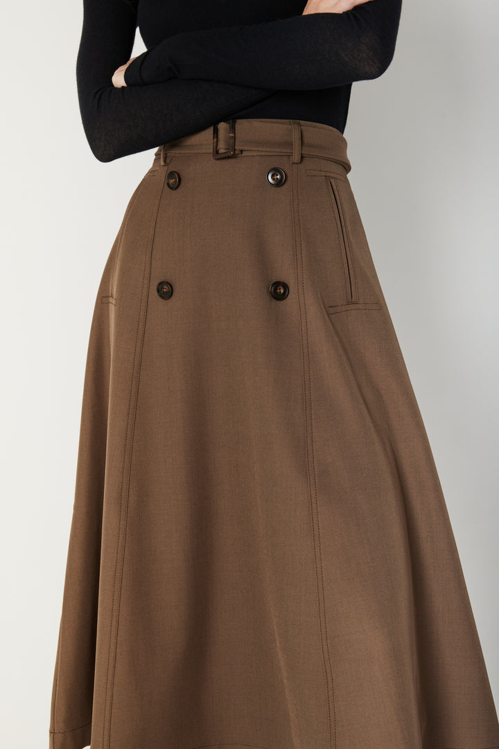 Bruuns Bazaar Women MedemiaBBTuri skirt Skirt Earth Brown