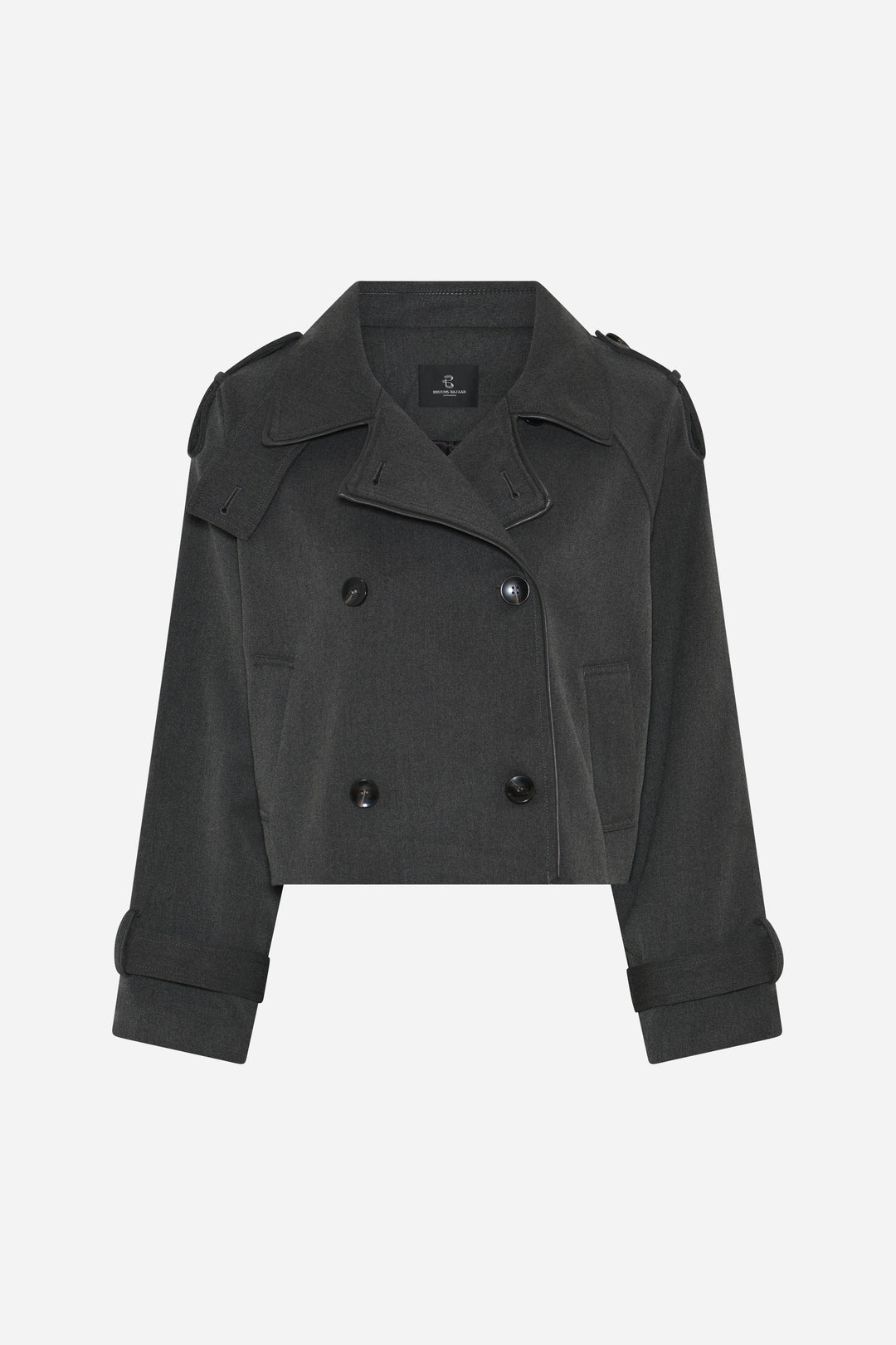 Bruuns Bazaar Women OncocaBBShort trenchcoat Outerwear Grey