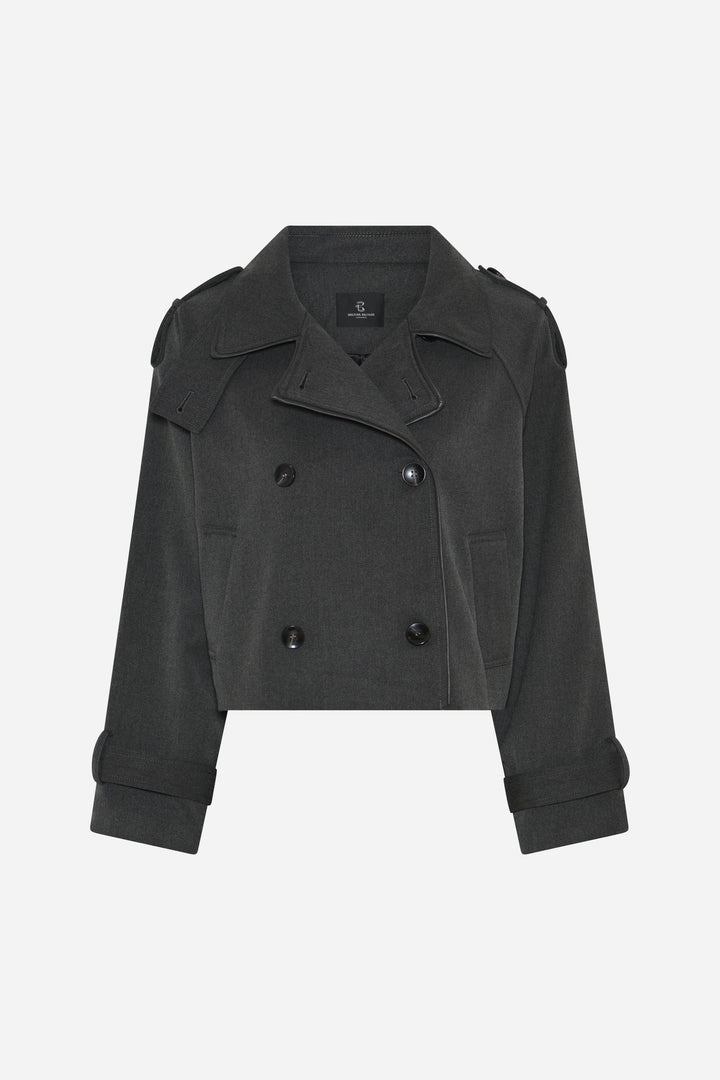 Bruuns Bazaar Women OncocaBBShort trenchcoat Outerwear Grey