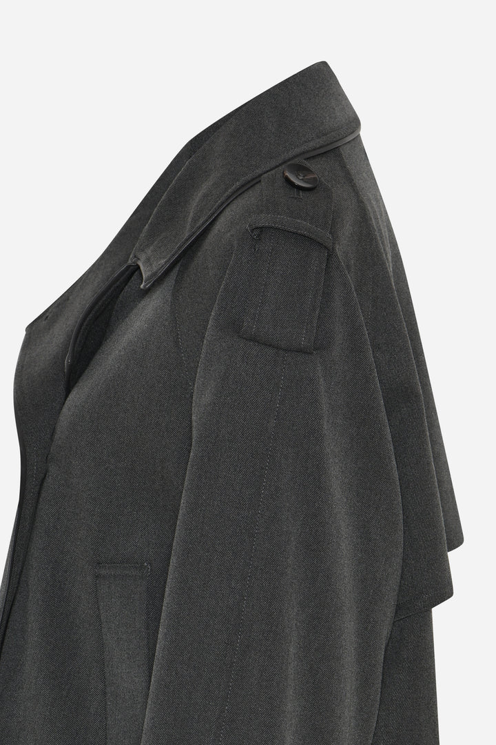 Bruuns Bazaar Women OncocaBBShort trenchcoat Outerwear Grey